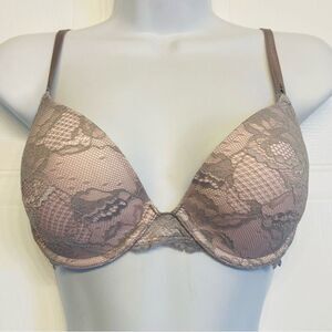Victoria's Secret Biofit Uplift Demi Bra Underwire Sz 34C Vintage Silver Tag NEW